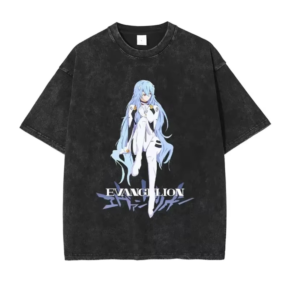 Anime Merchandise Store Japan - Oversized heren T-shirts kleding EVA anime