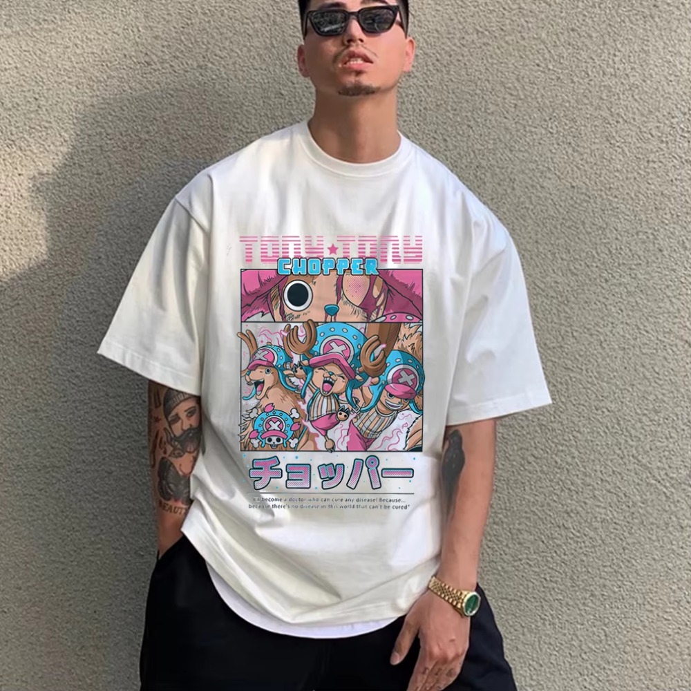 Anime Merchandise Store Japan - Mannen T-shirt Anime Een Stuk Chopper