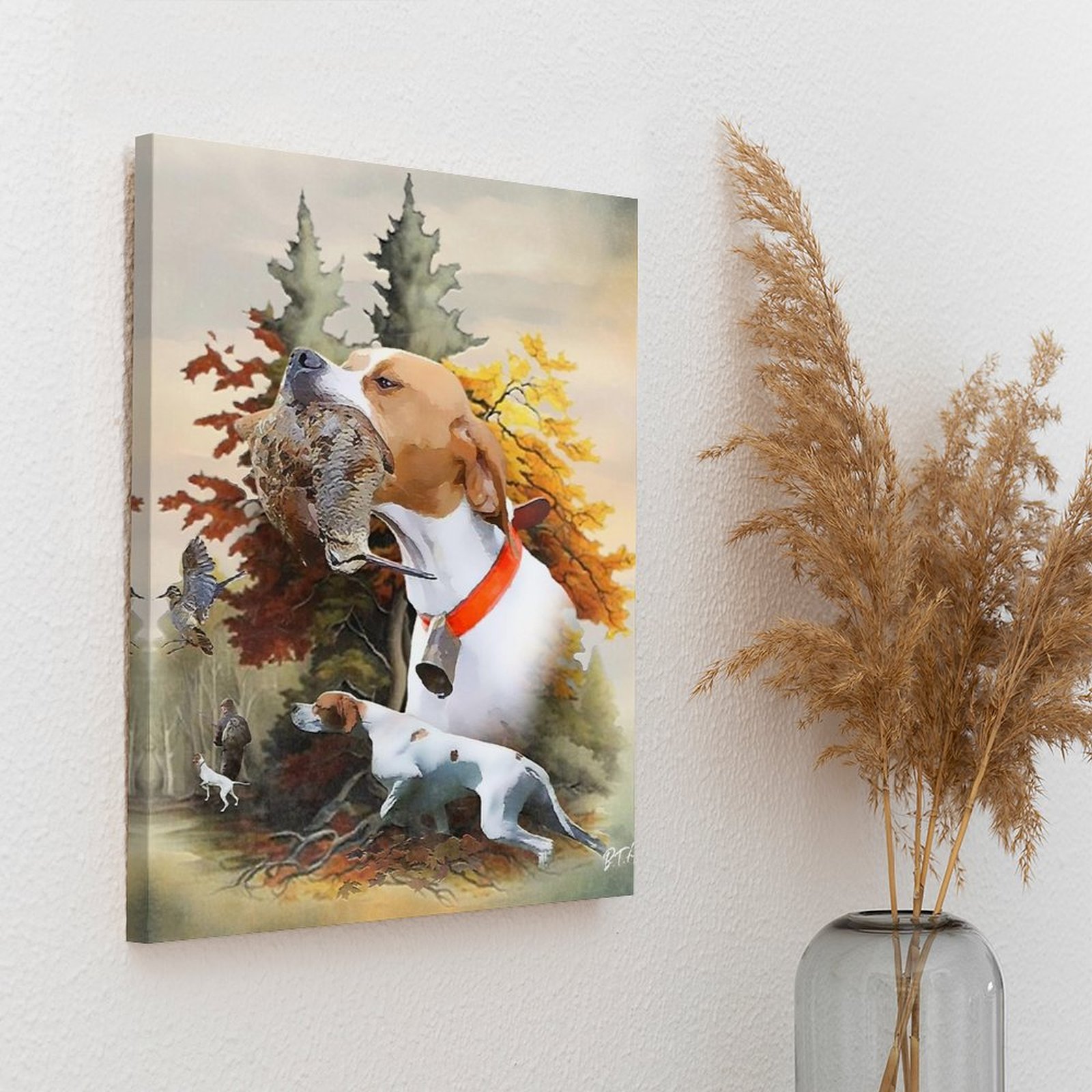 Engelse aanwijzer houthahn jac - Art Print Framed recensie en prijs